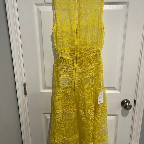 Self portrait Lace Yellow Maxi Dress - Picture 3 of 5